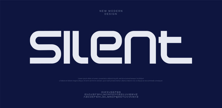 Minimal modern alphabet fonts. Typography minimalist urban digital fashion future creative logo font. vector illustration