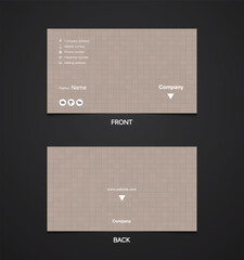business card template