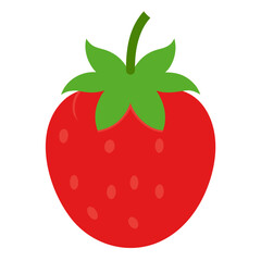 Obraz premium red strawberry isolated on white