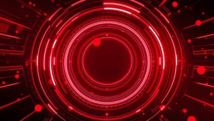 Red Tech Vortex: Digital Energy Core