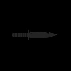 illustration of a survival knife icon without background