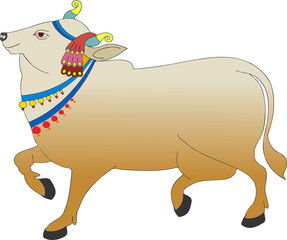 Pichwai Cow Art design  