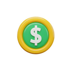 A golden dollar sign icon embodies wealth, finance, and business in the global economy