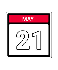 calendar icon may month date  21