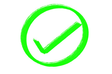 Painted Check Icon PNG Transparent Logo Element