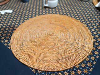 Stylish woven placemat adds a touch of natural elegance to your dining table setting for any...