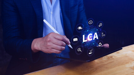 LCA, Life cycle assessment concept, ISO LCA standard aims to limit climate change, Methodology for...