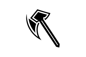 vector illustration of a axe