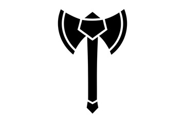 minimalist vector logo axe icon