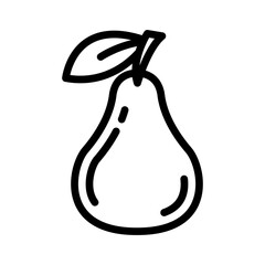 Guava icon single thin line