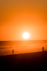 Fototapeta premium atardecer en el mar