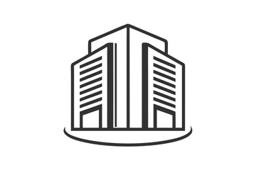  minimalist vector logo company building icon