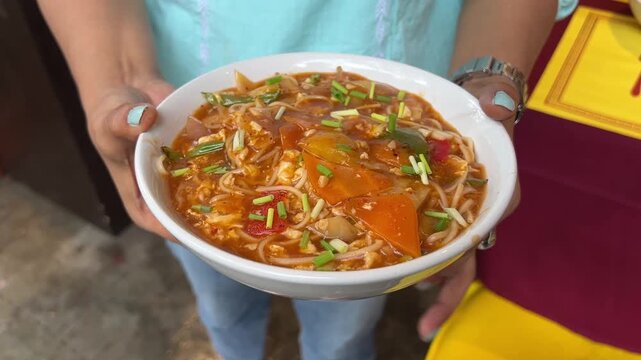 Thukpa, a traditional food of Darjeeling 