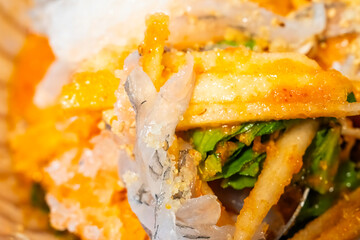 spicy cold raw fish soup called Mulhoe