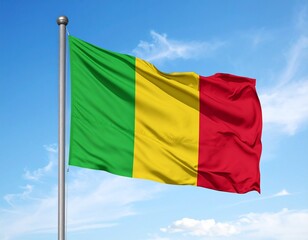 Obraz premium The National Flag of Mali: Symbol of African Unity and Rich Heritage