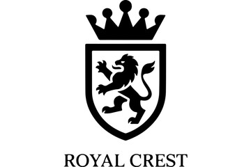"Royal Crest Silhouette"
"Crowned Shield Emblem"
"Noble Heraldic Symbol in Black"