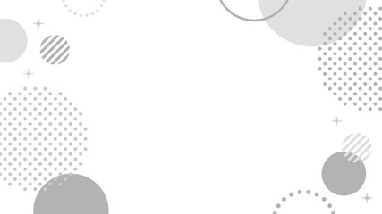 幾何学　フレーム　グレー　灰色　水玉　キラキラ