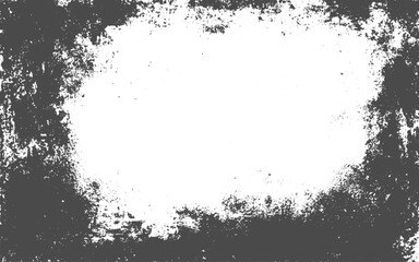 Grunge border texture background. Abstract frame overlay.Grunge frame.Abstract Paint Splatter Frame in Black and White