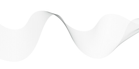 Abstract wave element for design. Digital frequency track equalizer. Stylized line art background. Vector illustration.