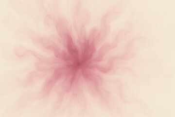 Radiating smoky ink in soft magenta and pale cream