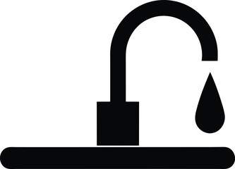 Minimalist Faucet Drip Icon