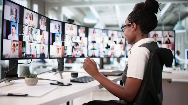 Remote Woman Learning Business Skills