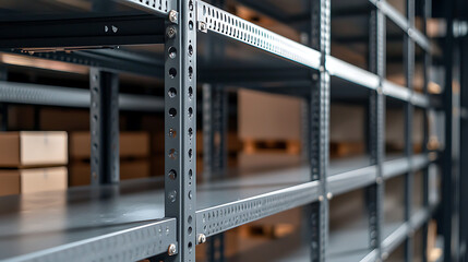 A warehouse with a lot of shelves and boxes