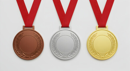 gold silver and bronze medal