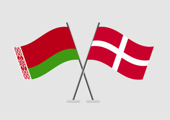 Belarus and Sovereign Military Order of Malta vector flags symbolizing international bond