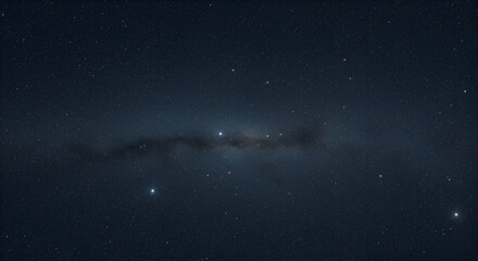 Fototapeta premium Vast expanse of night sky with a prominent band of the Milky Way