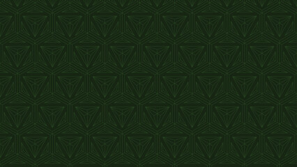 seamles detailed hexagon  traignle green