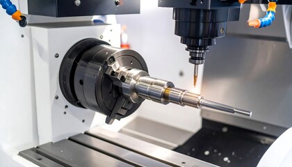 CNC machine tool in operation