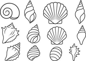 Seamless vector pattern of diverse leaves and sea elements for a nature-inspired design illustration