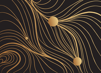
abstract background gold lines modern and minimalist design