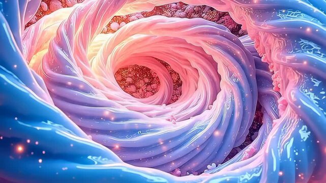 inch adenine philharmonic of color, soft euphony ripple cauterise done plasm stream helix inch adenine 3D vortex, utilize abrupt contrast betwixt beam and phantasma that terpsichore