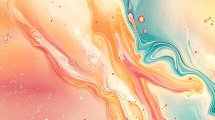 Vector colorful liquid and fluid background for summer collection