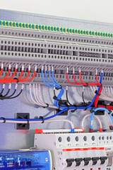Connecting the electrical module using copper electrical insulated wires. 
