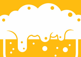 Refreshing beer with a frothy head, perfect for summer celebrations and happy hour promotions