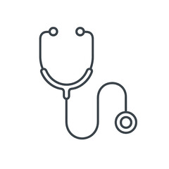 Medical center stethoscope icon transparent background