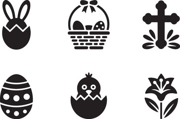 Cute Easter Basket and Chick SVG Bundle
