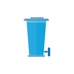 WORLD STANDARD TRASH BIN ICON SYMBOL