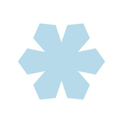 冬の装飾に使える雪の結晶イラスト