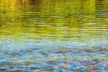夏の川　川の流れ水面の表情06