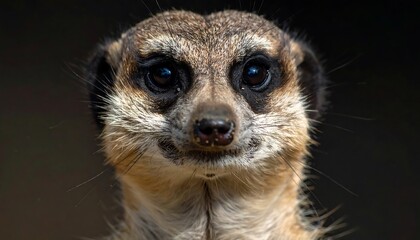 Fototapeta premium Close-up portrait of a meerkat