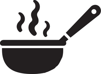 Pan vector illustration black and white