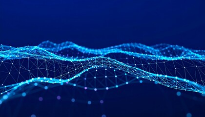 Abstract digital wave pattern