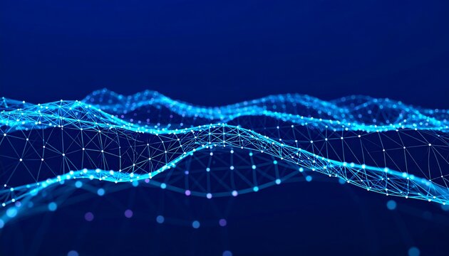 Abstract digital wave pattern