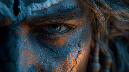Intense God Shiva Eye Close-up Religious Portrait Spirituality Strength Divine