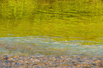 夏の川　川の流れ水面の表情20