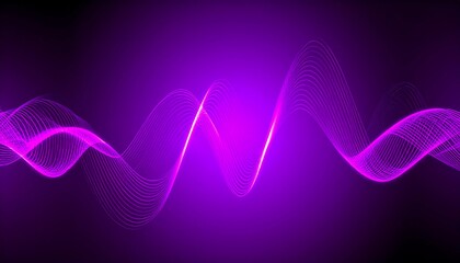 Abstract, vibrant, purple wave design